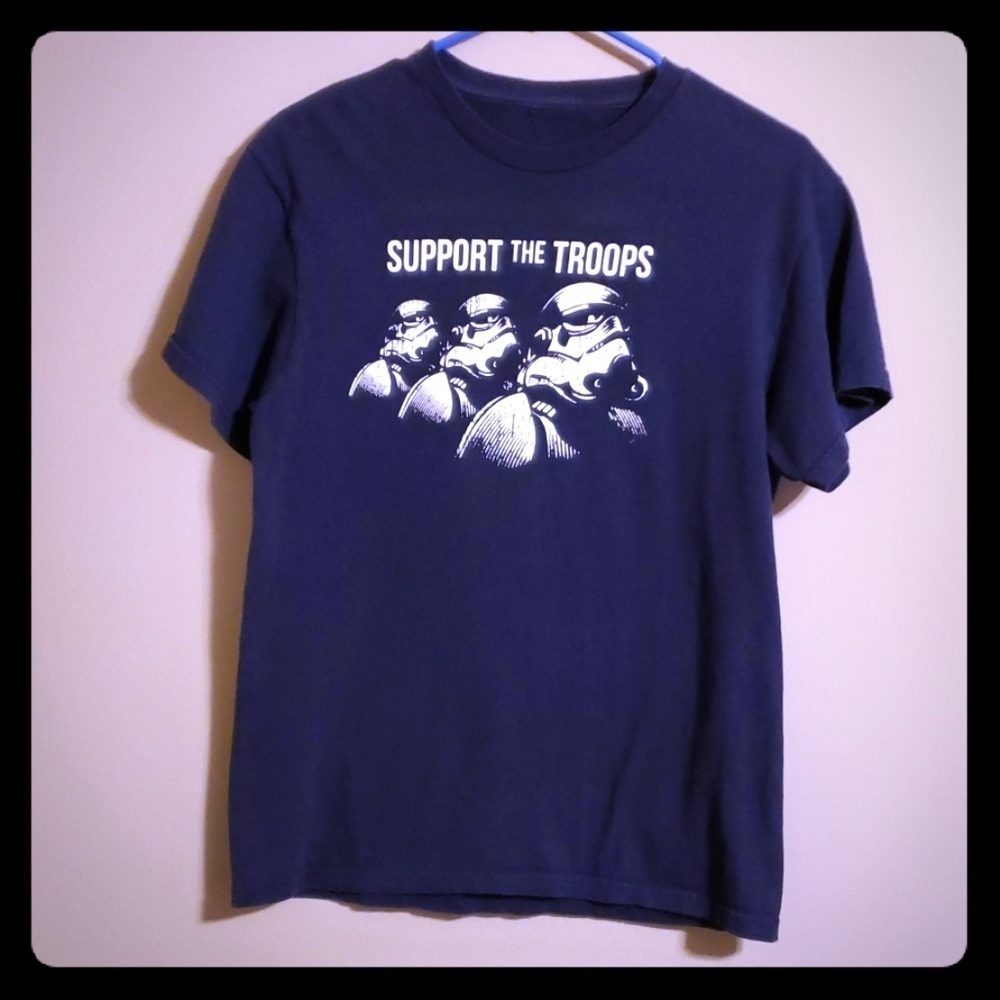No tag support the troops star wars tshirt